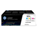 HP 201X originele high-capacity cyaan/magenta/gele LaserJet tonercartridges, 3-pack