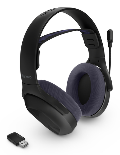Lenovo Legion H410 Hoofdtelefoons Draadloos Hoofdband Gamen USB Type-C Bluetooth Zwart, Paars