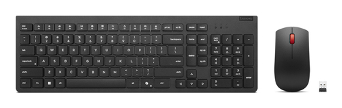 Lenovo 4X31R64486 toetsenbord Inclusief muis Kantoor RF Draadloos Frans, Duits Zwart