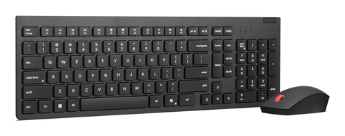 Lenovo 4X31R64486 toetsenbord Inclusief muis Kantoor RF Draadloos Frans, Duits Zwart