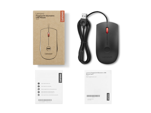 Lenovo 4Y51S24029 muis Kantoor Ambidextrous USB Type-A Optisch 2000 DPI