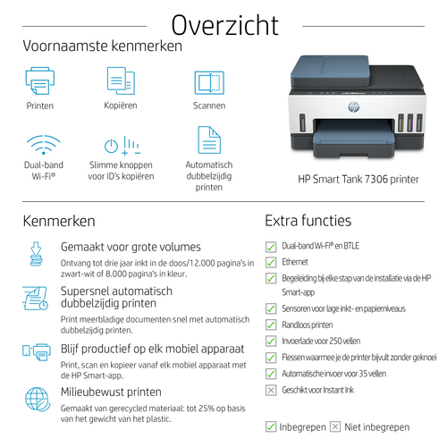HP Smart Tank 7306 All-in-One