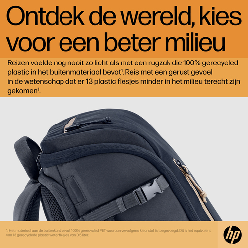 HP Travel 15,6 Iron Grey laptopbackpack, 25 liter