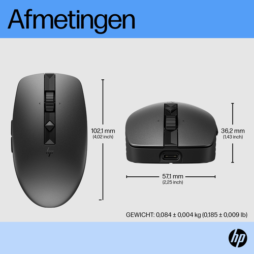 HP 710 oplaadbare, stille muis