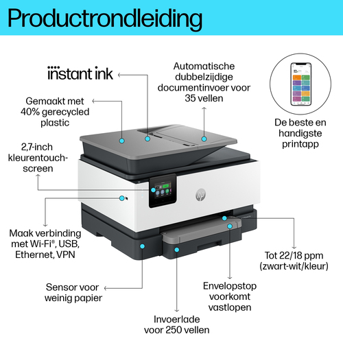 HP OfficeJet Pro 9122e All-in-One printer