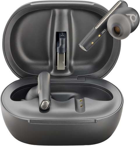 Poly Voyager Free 60+ UC M Carbon Black Earbuds + BT700 USB-C-adapter + oplaadcase met touchscreen