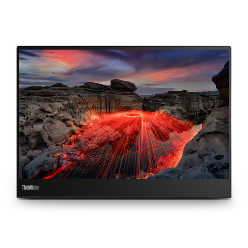 Lenovo ThinkVision M14t LED display 35,6 cm (14") 2240 x 1400 Pixels 2.2K Touchscreen Zwart