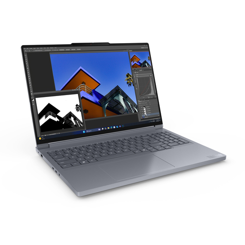 Lenovo ThinkBook 16p G6 ADR AMD Ryzen™ 9 8940HX Laptop 40,6 cm (16") WQXGA 32 GB DDR5-SDRAM 512 GB SSD NVIDIA GeForce RTX 5060 Wi-Fi 7 (802.11be) Windows 11 Pro Grijs Zwitsers