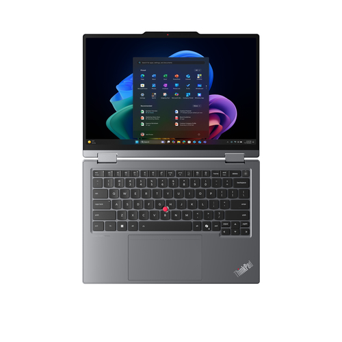 Lenovo ThinkPad X1 2-in-1 Gen 11 Aura Edition Copilot+ PC Intel Core Ultra 7 355 Hybride (2-in-1) 35,6 cm (14") Touchscreen WUXGA 32 GB LPDDR5x-SDRAM 1 TB SSD Wi-Fi 7 (802.11be) Windows 11 Pro Grijs Belgisch