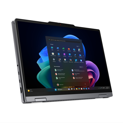 Lenovo ThinkPad X1 2-in-1 Gen 11 Aura Edition Copilot+ PC Intel Core Ultra 7 355 Hybride (2-in-1) 35,6 cm (14") Touchscreen WUXGA 32 GB LPDDR5x-SDRAM 1 TB SSD Wi-Fi 7 (802.11be) Windows 11 Pro Grijs Belgisch