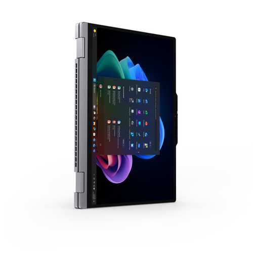 Lenovo ThinkPad X1 2-in-1 Gen 11 Aura Edition Copilot+ PC Intel Core Ultra 7 355 Hybride (2-in-1) 35,6 cm (14") Touchscreen WUXGA 32 GB LPDDR5x-SDRAM 1 TB SSD Wi-Fi 7 (802.11be) Windows 11 Pro Grijs Belgisch