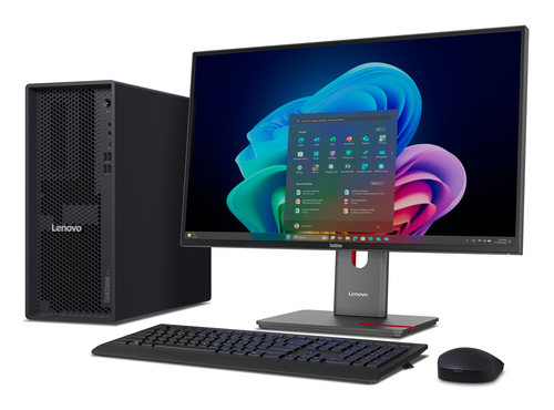 Lenovo ThinkStation P4 AMD Ryzen™ 7 PRO PRO 9755X3D 32 GB DDR5-SDRAM 1 TB SSD NVIDIA RTX Pro 2000 Blackwell Windows 11 Pro Tower PC Vloeistofkoelsysteem Zwart