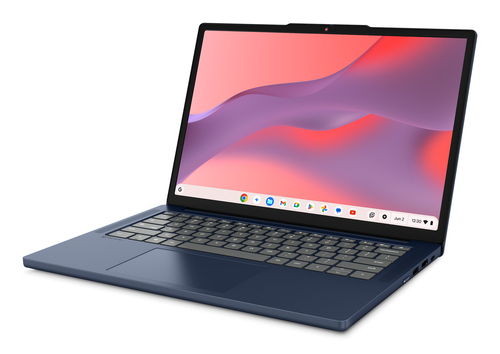 Lenovo Chrome 14M8911 MediaTek Kompanio 540 Chromebook 35,6 cm (14") WUXGA 8 GB LPDDR5x-SDRAM 128 GB UFS Wi-Fi 6E (802.11ax) ChromeOS Blauw Belgisch