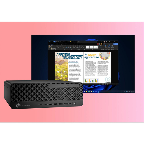 HP EliteDesk 8 SFF G1i AI Wolf Pro Security Edition Intel Core Ultra 7 265 16 GB DDR5-SDRAM 512 GB SSD Windows 11 Pro PC AI PC Zwart