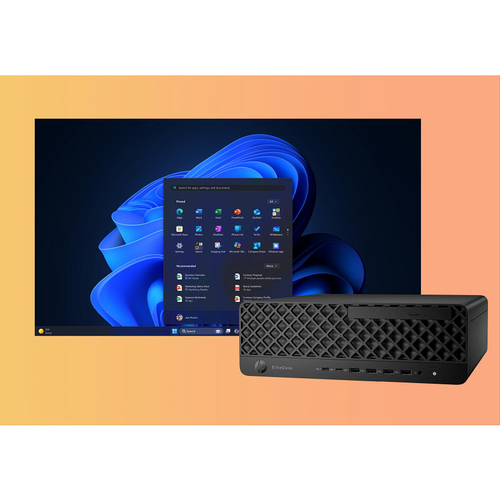HP EliteDesk 8 SFF G1i AI Wolf Pro Security Edition Intel Core Ultra 7 265 16 GB DDR5-SDRAM 512 GB SSD Windows 11 Pro PC AI PC Zwart