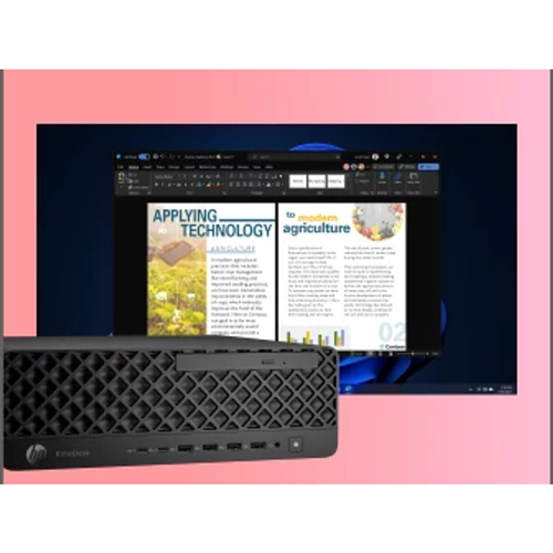 HP EliteDesk 8 SFF G1i AI Wolf Pro Security Edition Intel Core Ultra 7 265 16 GB DDR5-SDRAM 512 GB SSD Windows 11 Pro PC AI PC Zwart