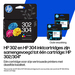 HP 302/304 originele driekleureninktcartridge