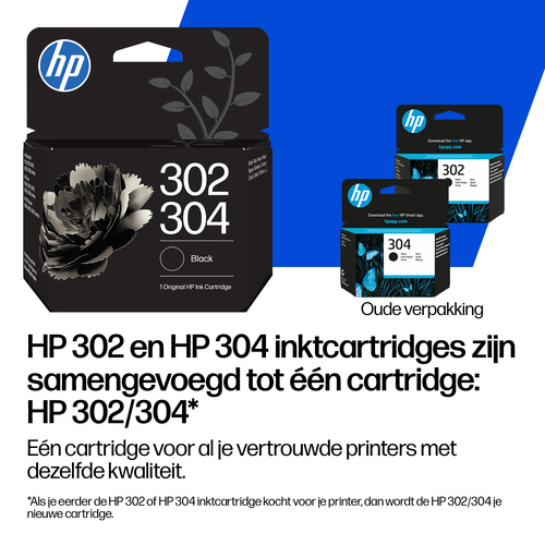 HP 302/304 originele driekleureninktcartridge