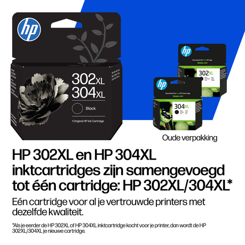 HP 302XL/304XL originele drie-kleuren inktcartridge