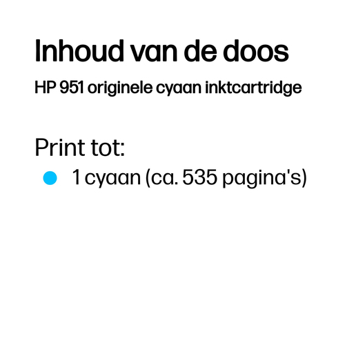 HP 951 originele cyaan inktcartridge