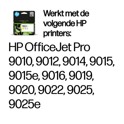 HP 963XL originele high-capacity gele inktcartridge