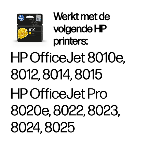 HP 912 originele gele inktcartridge
