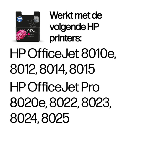 HP 912XL originele high-capacity magenta inktcartridge
