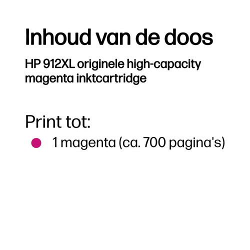 HP 912XL originele high-capacity magenta inktcartridge