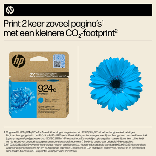 HP 924e EvoMore originele cyaan inktcartridge