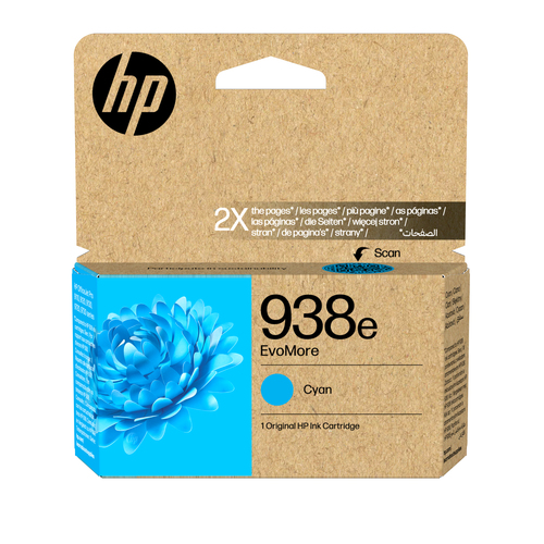 HP 938e EvoMore originele cyaan inktcartridge
