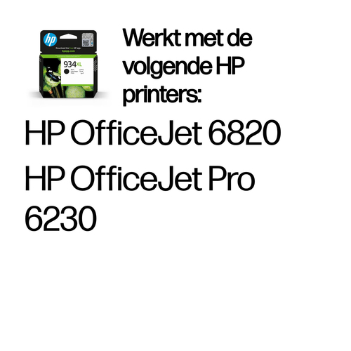 HP 934XL originele high-capacity zwarte inktcartridge