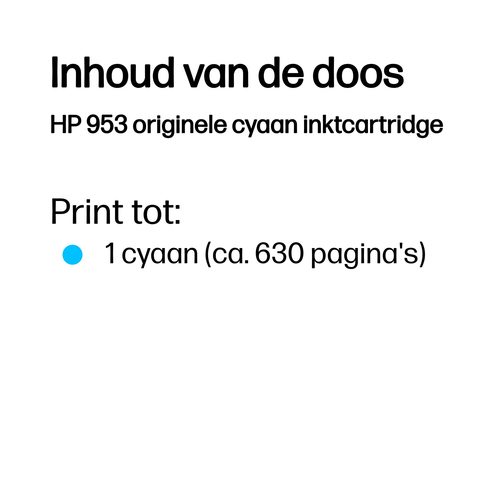 HP 953 originele cyaan inktcartridge