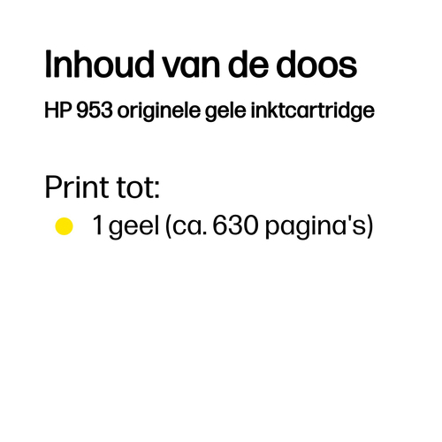 HP 953 originele gele inktcartridge