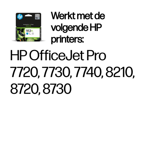 HP 953XL originele high-capacity cyaan inktcartridge