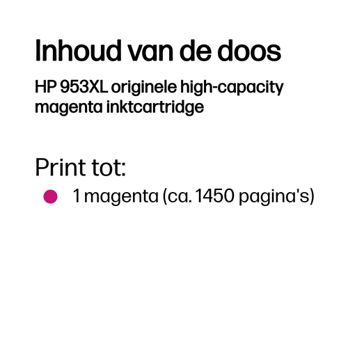 HP 953XL originele high-capacity magenta inktcartridge