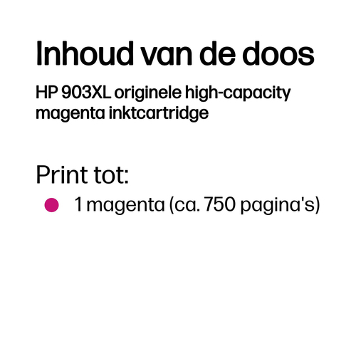 HP 903XL originele high-capacity magenta inktcartridge