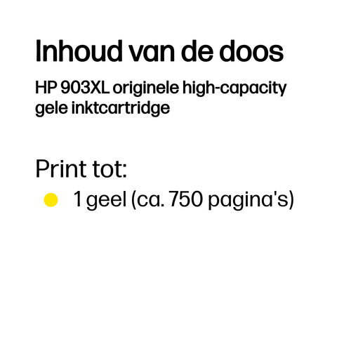 HP 903XL originele high-capacity gele inktcartridge