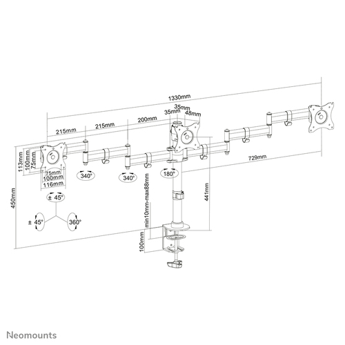 Neomounts monitorarm
