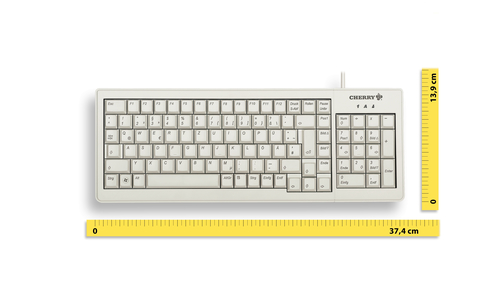 CHERRY XS G84-5200 toetsenbord Kantoor USB + PS/2 AZERTY Frans Grijs