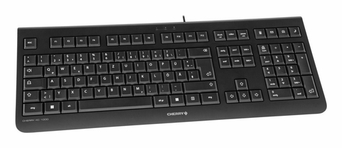 CHERRY KC 1000 toetsenbord Universeel USB AZERTY Belgisch Zwart