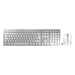CHERRY DW 9100 SLIM toetsenbord Inclusief muis Universeel RF-draadloos + Bluetooth QWERTZ Duits Zilver