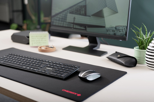 CHERRY KW 9100 SLIM toetsenbord Universeel RF-draadloos + Bluetooth QWERTZ Duits Zwart