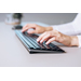 CHERRY KW 9100 SLIM toetsenbord Universeel RF-draadloos + Bluetooth QWERTY Brits Engels Zwart