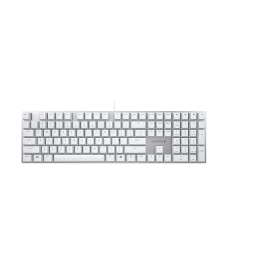 CHERRY KC 200 MX toetsenbord Universeel USB QWERTY Engels Zilver, Wit