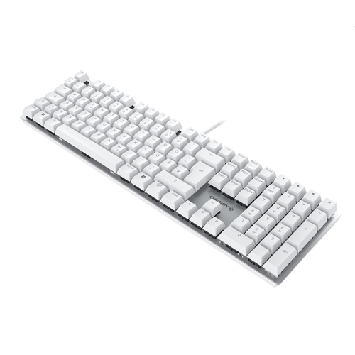 CHERRY KC 200 MX toetsenbord Universeel USB QWERTY Engels Zilver, Wit