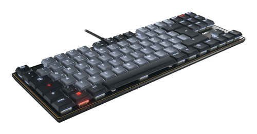 CHERRY KC 500 MX LP TKL toetsenbord Thuis/Werk USB QWERTZ Duits Zwart, Grijs
