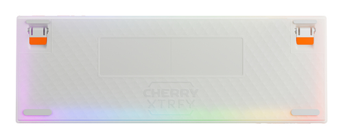 CHERRY K5 PRO TMR COMPACT toetsenbord Gamen USB QWERTY Amerikaans Engels Oranje, Wit
