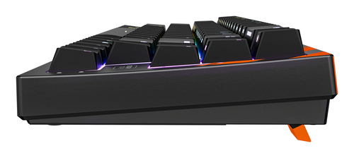 CHERRY K5 PRO TMR COMPACT toetsenbord Gamen USB AZERTY Frans Zwart, Oranje