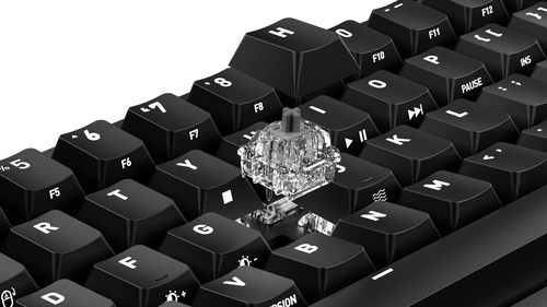 CHERRY K5 PRO TMR COMPACT toetsenbord Gamen USB QWERTY Scandinavisch Zwart, Oranje