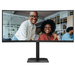 AOC E4 CU34E4CV computer monitor 86,4 cm (34") 3440 x 1440 Pixels UltraWide Quad HD LCD Zwart